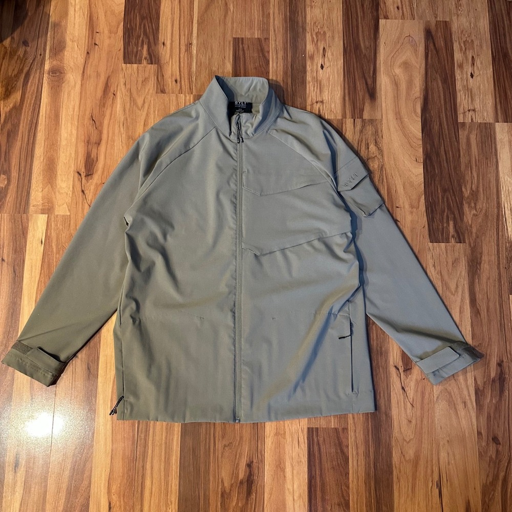 BYLT Premium Basics Skyline Jacket Mens XL Taupe Full Zip SKY jacket